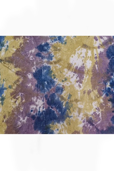 FS-QNYN 時尚面料 扎染面料 扎染布 彩潑印花100%棉 165-175g Z173#  扎 染 t 恤 側面照